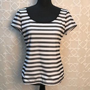 WHBM Striped Dressy T-Shirt